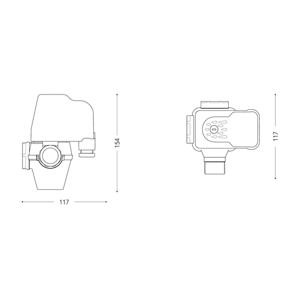Releu de presiune PM/5 (1-5 bar) 1" cu manometru Italtecnica, 8 image
