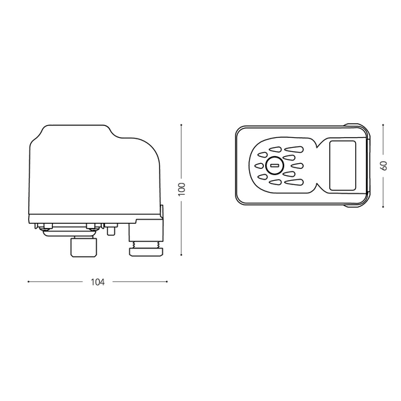 Releu de presiune PM/5 (1-5 bar) 1/4 F (220V) cu scară și piuliță rotativă Italtecnica, 3 image