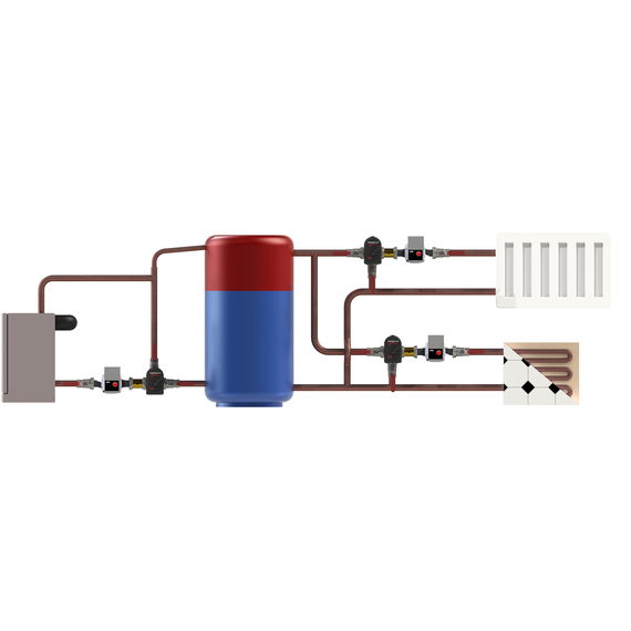 Actuator cu trei puncte TVM 2.0, 73 secunde, 15 Nm Laddomat, 2 image