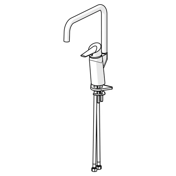 Baterie pentru bucătărie Oras Optima (aerator), 5 image