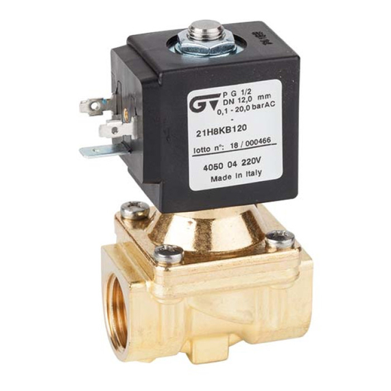 Valvă solenoidă de acțiune indirectă 1/2 220V Genebre