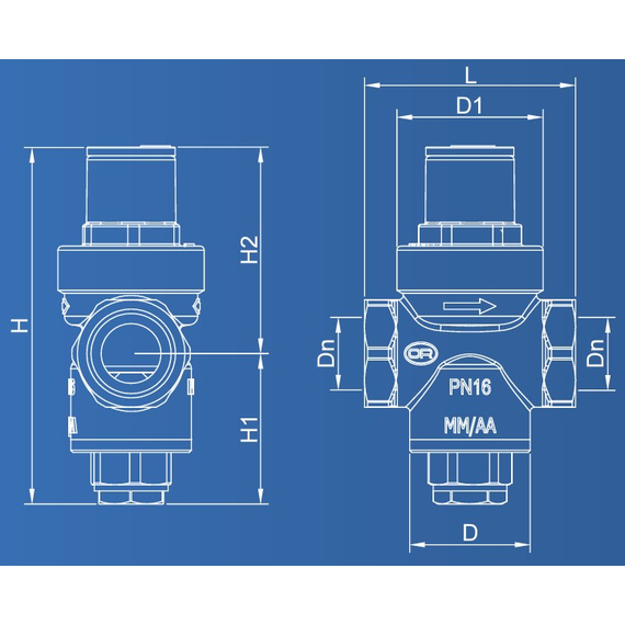 Reductor de presiune tip piston SABO PN16 3/4" OR, 4 image