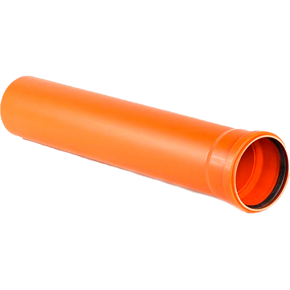 Țeavă netedă exterior din polipropilenă, d.110, L=6m (S=3.4mm), Rosturplast