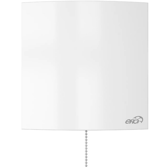 Ventilator de evacuare axial cu clapetă de sens și întrerupător ERA Quadro 4C-02 D100 Alb, 2 image
