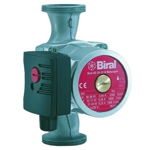 Pompă de circulație MX 13-3 DN25, 37-96W -130 (H=5.5m, Q=5m3/h) BIRAL