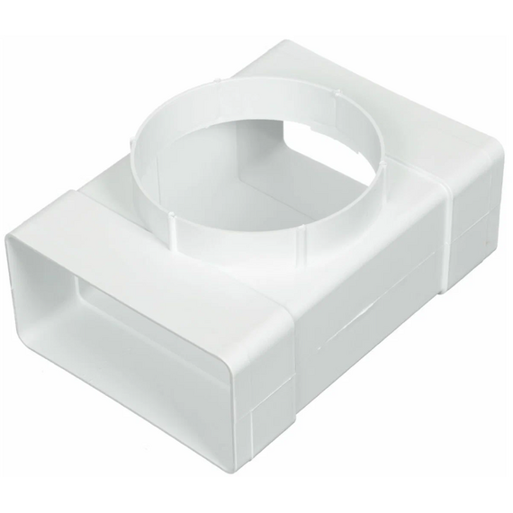 Conector tip T pentru canale plate cu ieșire rotundă Era 612ТФ10П 6х12 D100, 3 image