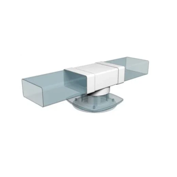 Conector tip T pentru canale plate cu ieșire rotundă Era 612ТФ10П 6х12 D100, 7 image