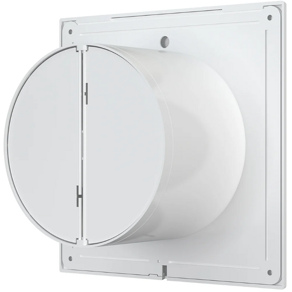 Ventilator de extracție axial cu clapetă antiretur DICITI SLIM 6C D150 Alb, 4 image