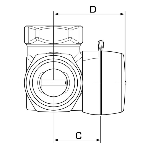 VRG131 Vana de amestec DN25, Kvs = 10 Rp.1" F, Tmax: +110 C ESBE, 3 image