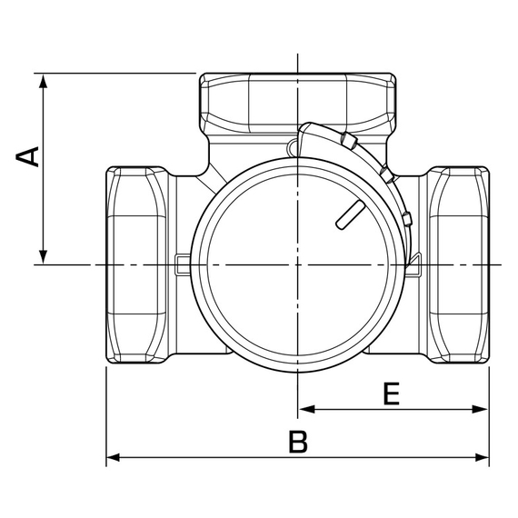 VRG131 Vana de amestec DN25, Kvs = 10 Rp.1" F, Tmax: +110 C ESBE, 4 image