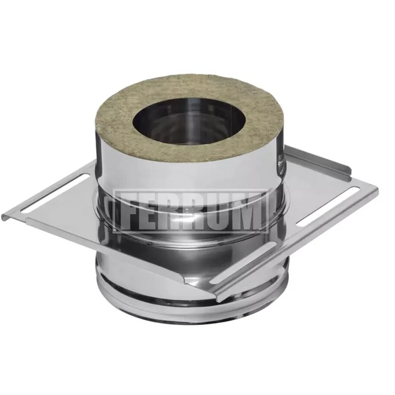 Площадка монтажная для двустенного дымохода Ferrum D130x200 (1,5мм), изображение [1] фото