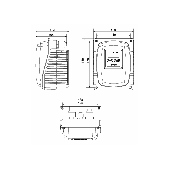 Частотный преобразователь Smart Pump Drive 220V+15% AC , 220V, 2.2kW SAJ, изображение [1] фото