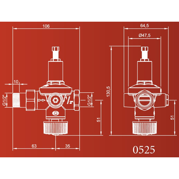 Sistem de alimentare automată RIAL 1/2" FM (cu clapetă de sens, robinet de închidere, filtru) OR, 3 image