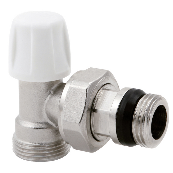 Robinet unghiular pentru mamelon cu garnitură filetată 1/2" (retur) Icma