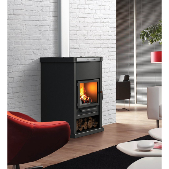 Sobă de încălzire și gătit cu șemineu TEPLODAR OV-120 dreaptă 12 kW, 4 image