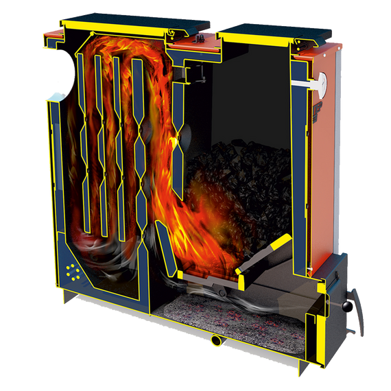 Cazan pe combustibil solid 18 kW TEPLODAR Kupper CARBO-18, 4 image