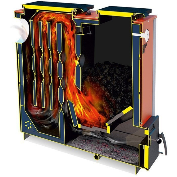 Cazan pe combustibil solid 18 kW TEPLODAR Kupper CARBO-18, 3 image