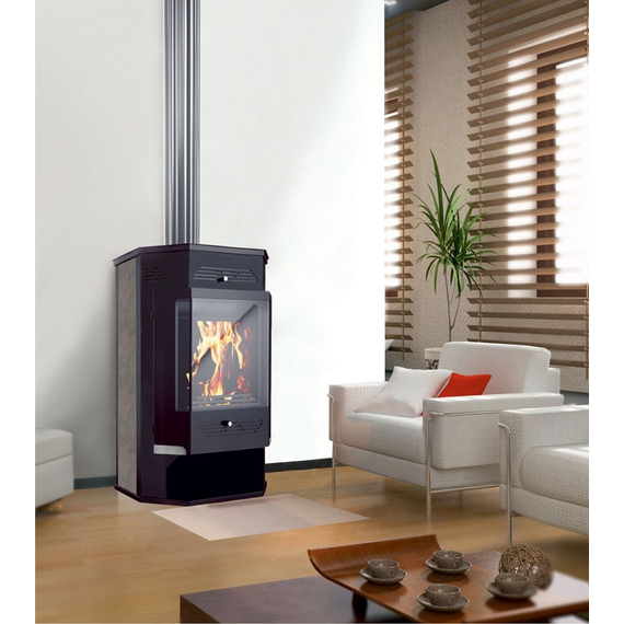 Sobă de încălzire și gătit cu șemineu TEPLODAR Rumba 10 kW, 2 image
