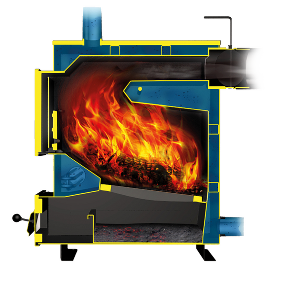Cazan pe combustibil solid 14 kW TEPLODAR Kupper PRACTIC-14, 3 image
