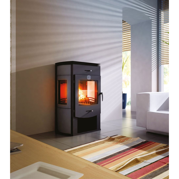 Sobă de încălzire și gătit cu șemineu TEPLODAR Tango 8 kW, 2 image