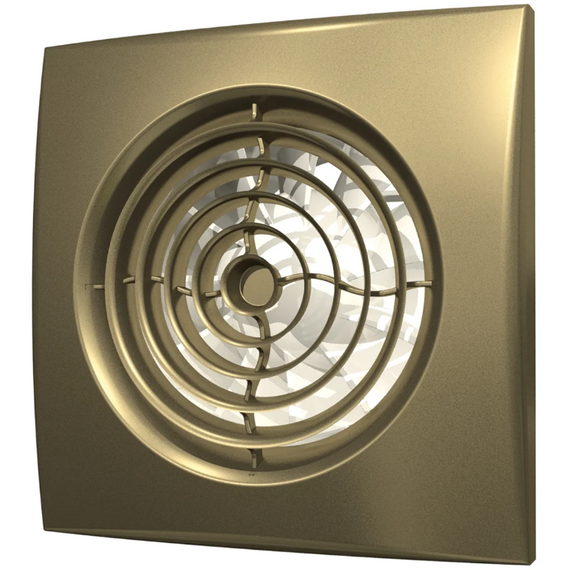 Дизайнерский вытяжной вентилятор с обратным клапаном DICITI AURA 4C D100 Champagne, изображение [1] фото
