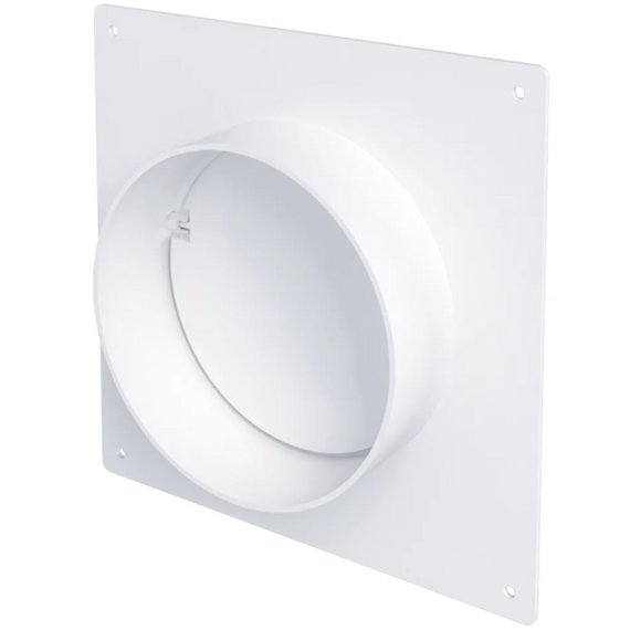 Conector canale rotunde cu placă de acoperire și clapetă antiretur Era 15SKNPO D150