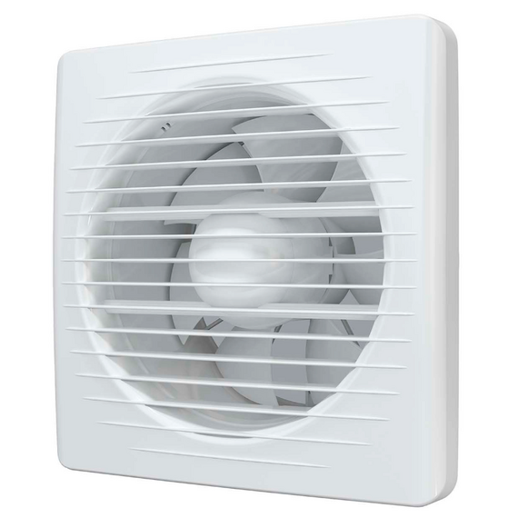 Ventilator de evacuare axial cu supapa VentEurope CLASSIC 150 BD White
