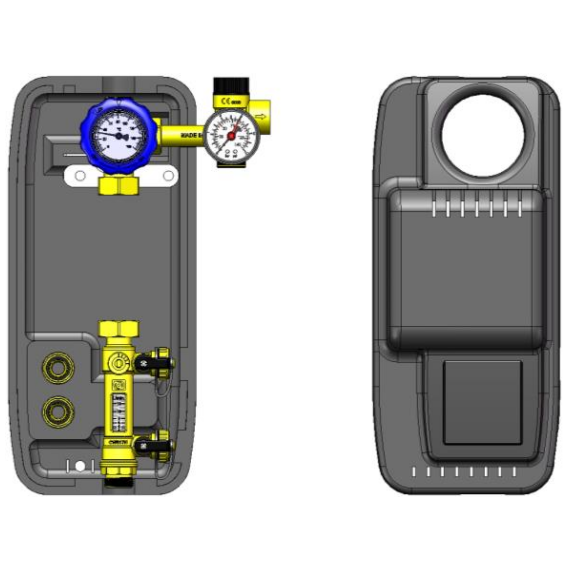 Циркуляционная группа без насоса прямая Novasfer NOVASOL MONO 6 bar 2-12 l/min