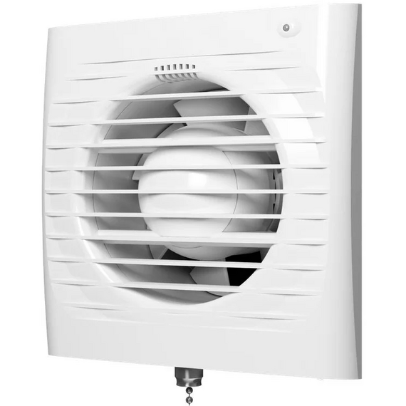 Ventilator de evacuare axial cu supapa si intrerupator cu lant ERA 4C-02 White