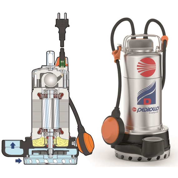 Elettropompa di drenaggio per acque reflue Pedrollo Dm 30-N 1,1 kW