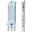 Погружной насос Pedrollo 4SRm 2/12 F - PD 0,75 kW, Мощность: 0,75, Серия: 4SR-F фото