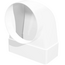 Conector unghiular pentru conductă plană cu distribuitoare Era 612СК10ФП 90° 6x12 D100, 3 image