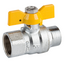 Robinet cu sferă pentru gaz, fluture 3/4" MF (crom) Genebre