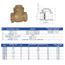 Clapetă de retenție metalică rotativă 1 1/4" Genebre (garnitură NBR), 2 image