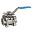 Robinet sferic cu trecere completă, trei componente, inox 316 1'' Genebre
