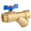 Robinet sferic fluture 1/2' FF cu filtru 'Y' Genebre