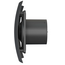 Ventilator evacuare design cu supapa VentEurope FRESH 100 BD Matt Black, 3 image