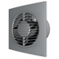 Ventilator evacuare design cu supapa VentEurope ELEGIA 125 BD D125 Gray Metal, 5 image