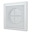 Grilă de ventilație din plastic ABS cu ramă Era 2121R12F 21x21 D125 Alb, 2 image