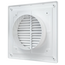 Grilă de ventilație din plastic ABS cu ramă Era 2121R12F 21x21 D125 Alb, 4 image