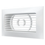 Grila de ventilatie din plastic ABS cu flansa Era 511РСФ 14x8.5 alb