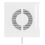 Ventilator axial de extractie cu intrerupator si grila VentEurope REFINED 100 PS White, 2 image