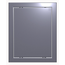 Ușă de revizie de perete dark gray metal L2025 Era