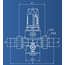 Reductor de presiune tip membrană TWIST (scală 1-6 Bar) PN25 3/4" OR, 5 image