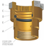 Adaptor pentru metal BSR-DIN 42x1' 1/4 M OR, 4 image