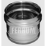 Capac extern pentru țeavă de evacuare a fumului inferior Ferrum D150 (0,5 mm), 3 image