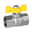 Robinet sferic pentru gaz cu fluture 1/2" FF (crom) Genebre