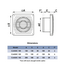 Ventilator de evacuare axial cu supapa si intrerupator cu lant VentEurope CLASSIC 100 BD PS, 5 image