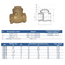 Clapetă de retenție metalică rotativă 1 1/2" Genebre, 2 image