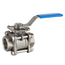 Robinet sferic cu trecere completă, trei componente, inox 316 1'' Genebre